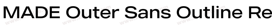 MADE Outer Sans Outline Regular PERSONAL USE字体转换